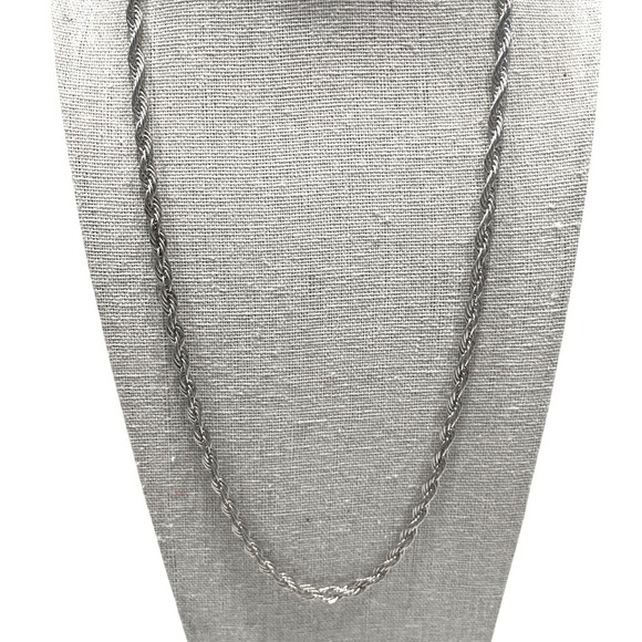 Jewelry - Sterling Silver Rope Chain Necklace 24" 2.8mm 35g Italy 925 Heavy Classic Twist